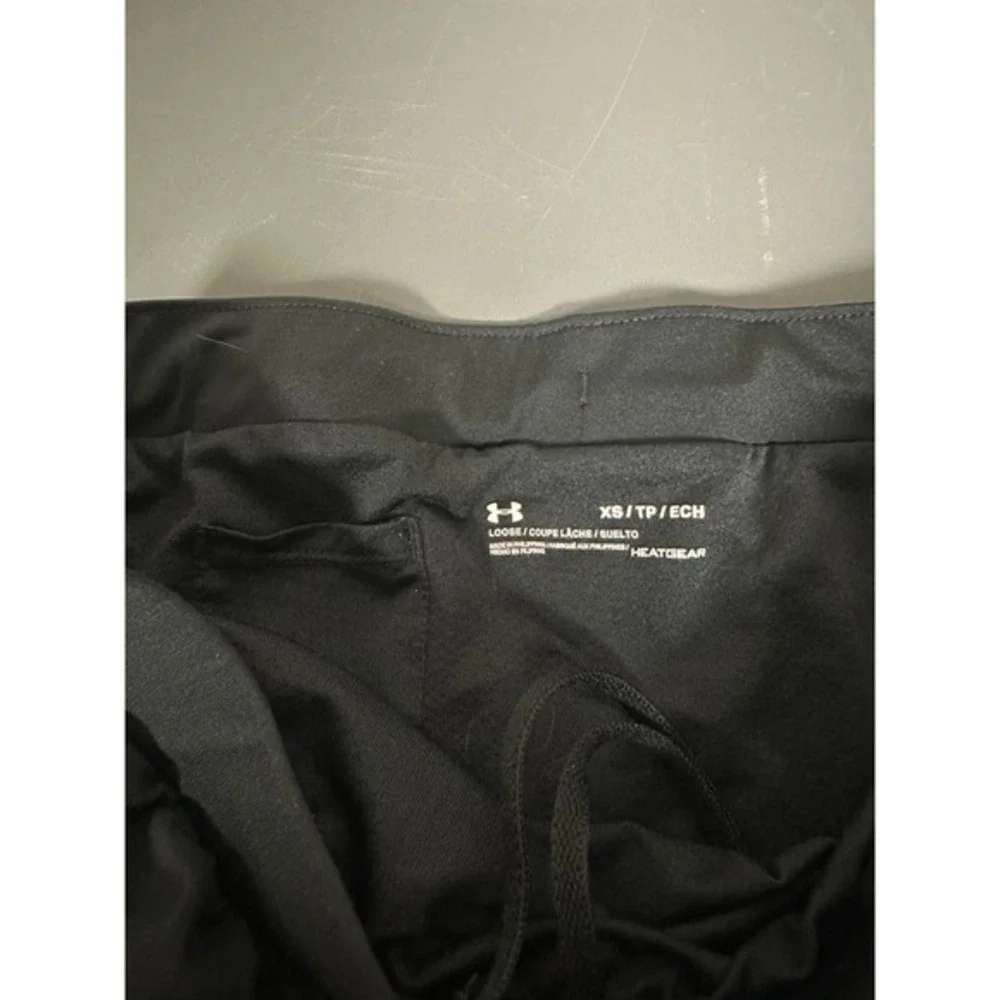 Black‎ Under Armour Shorts Athletic Extra Small XS Women's Drawstring Mesh